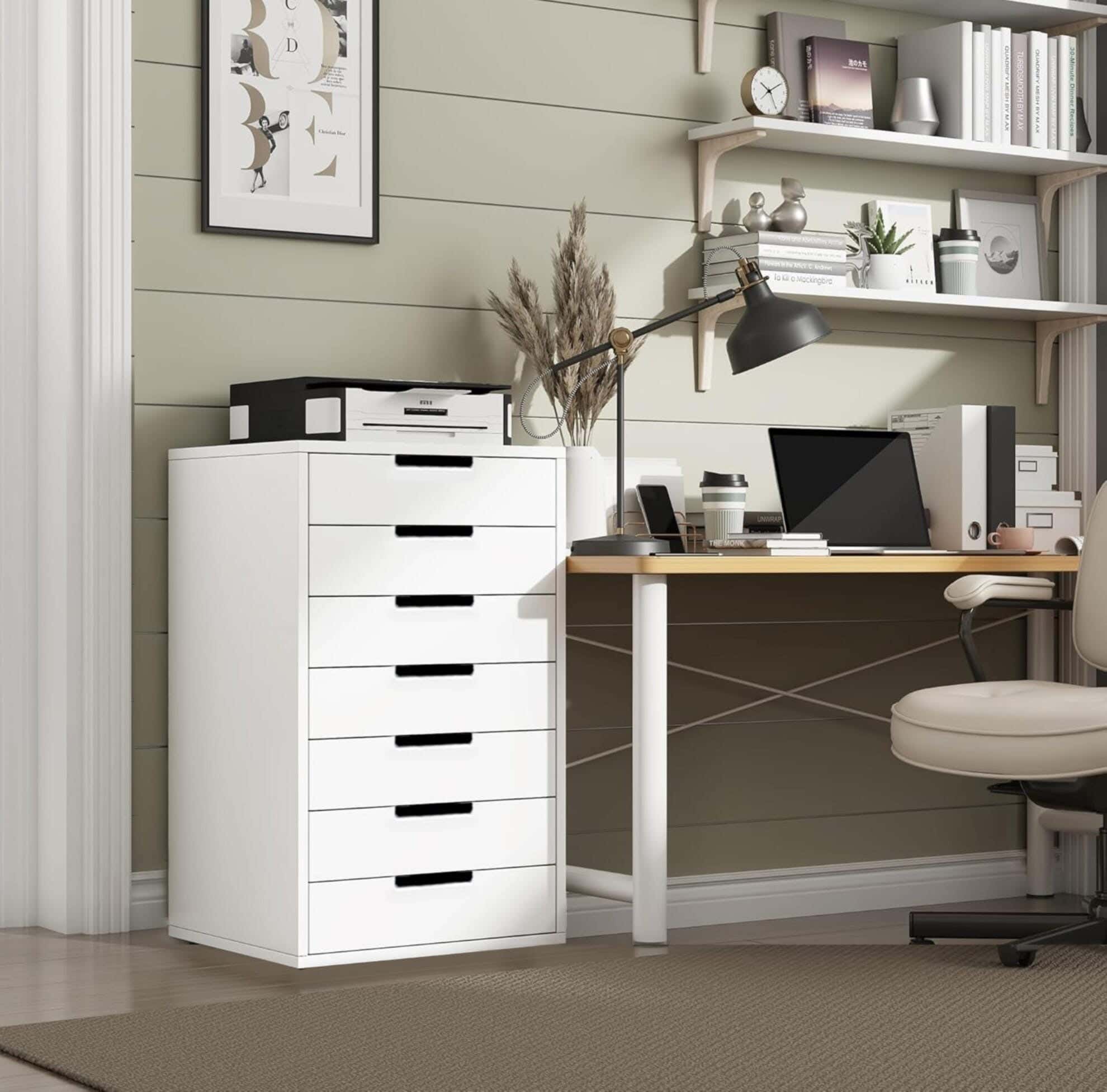 Modern Drawer Unit, 90x50x40 cm - White