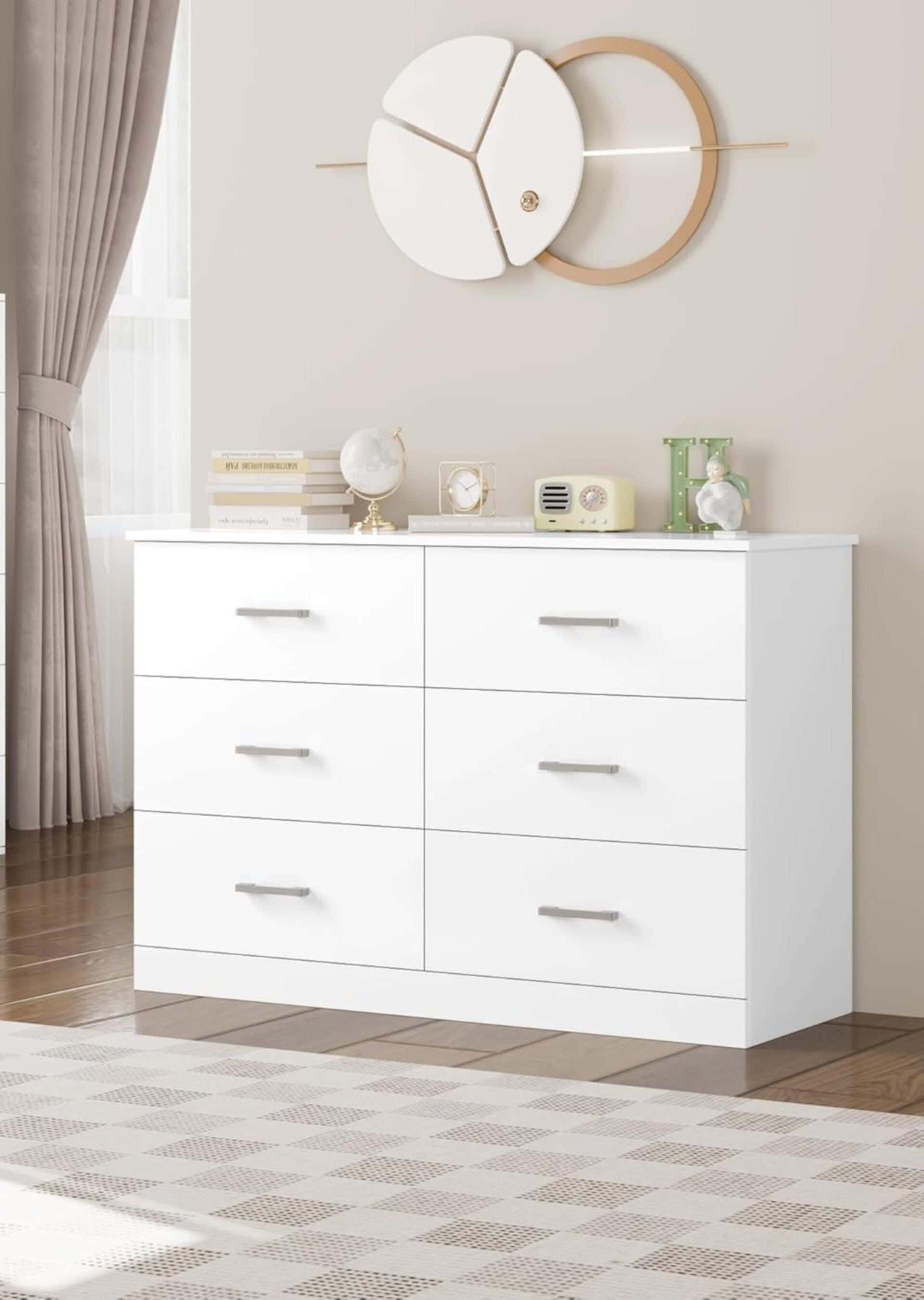 Modern Drawer Unit, 70x98x42 cm - White