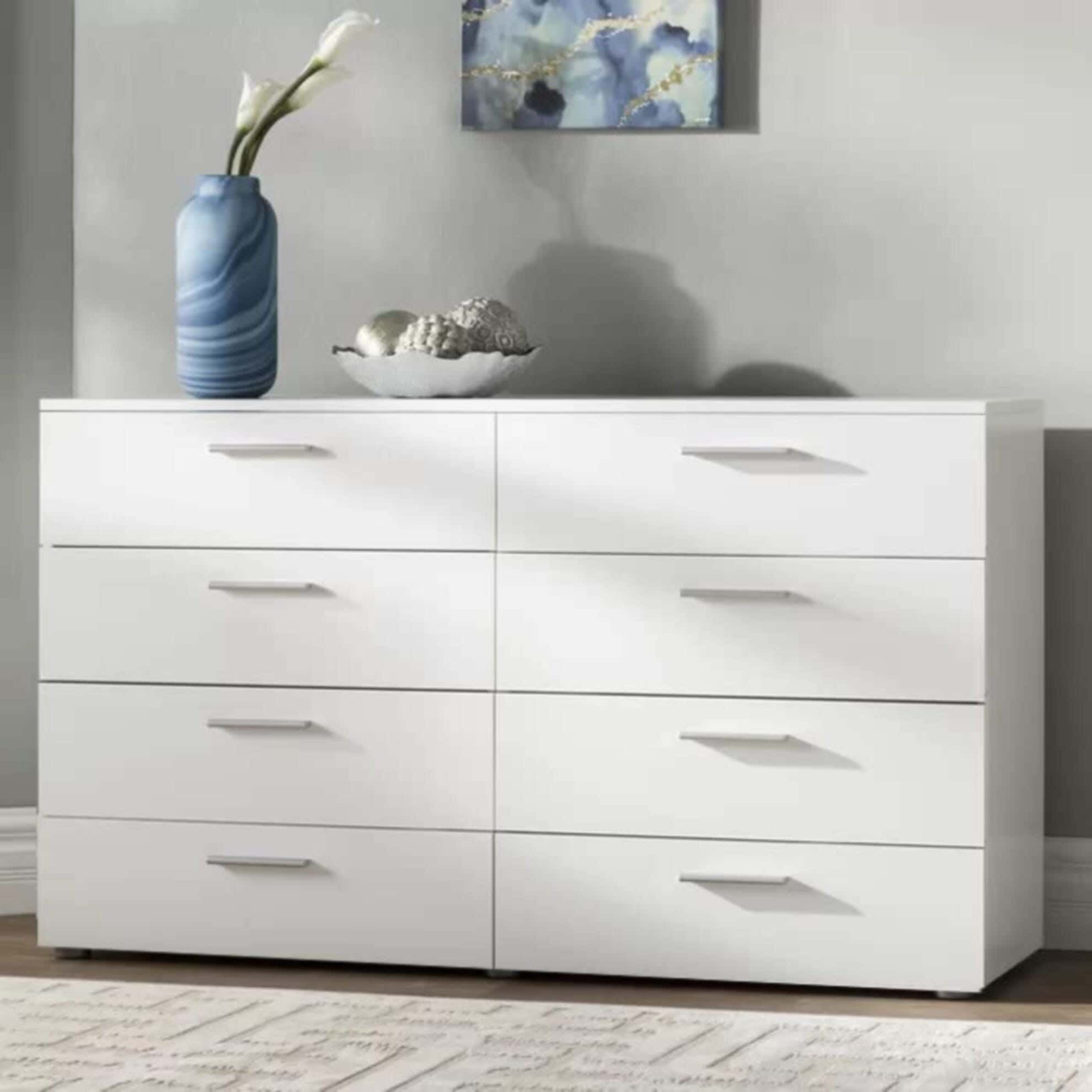 Modern Drawer Unit, 70x98x42 cm - White