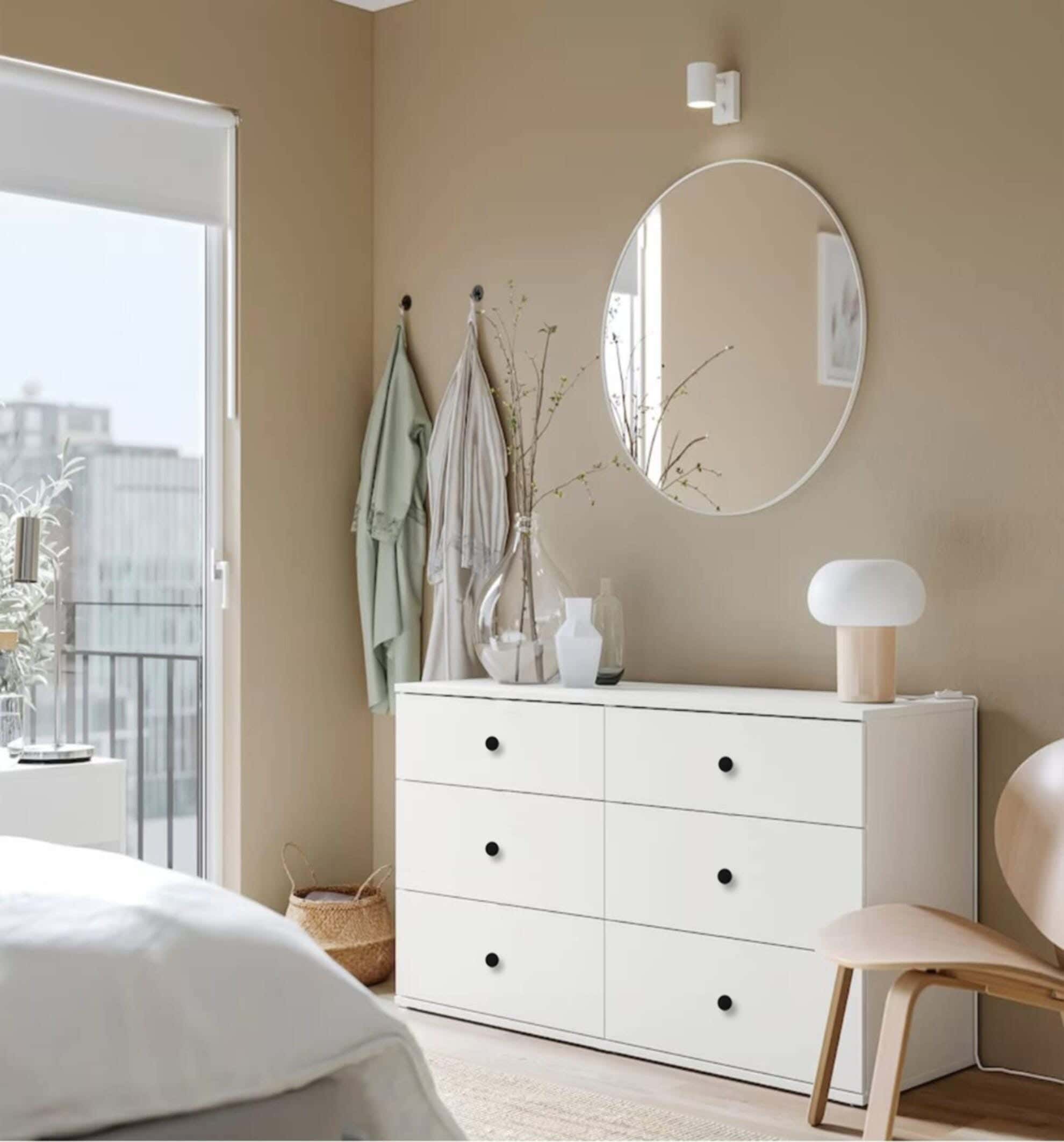 Modern Drawer Unit, 72x118x42 cm - White