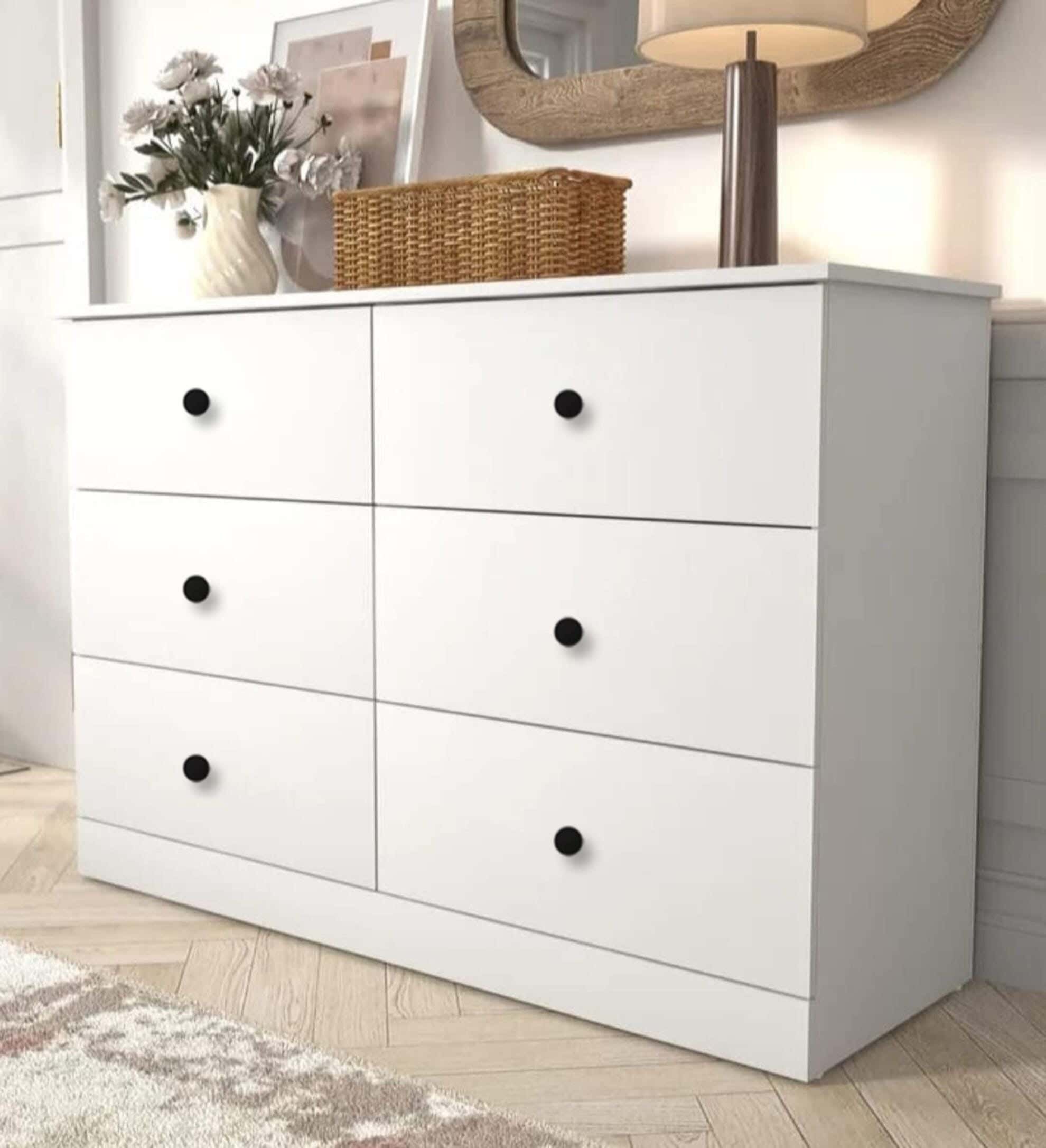 Modern Drawer Unit, 70x98x42 cm - White