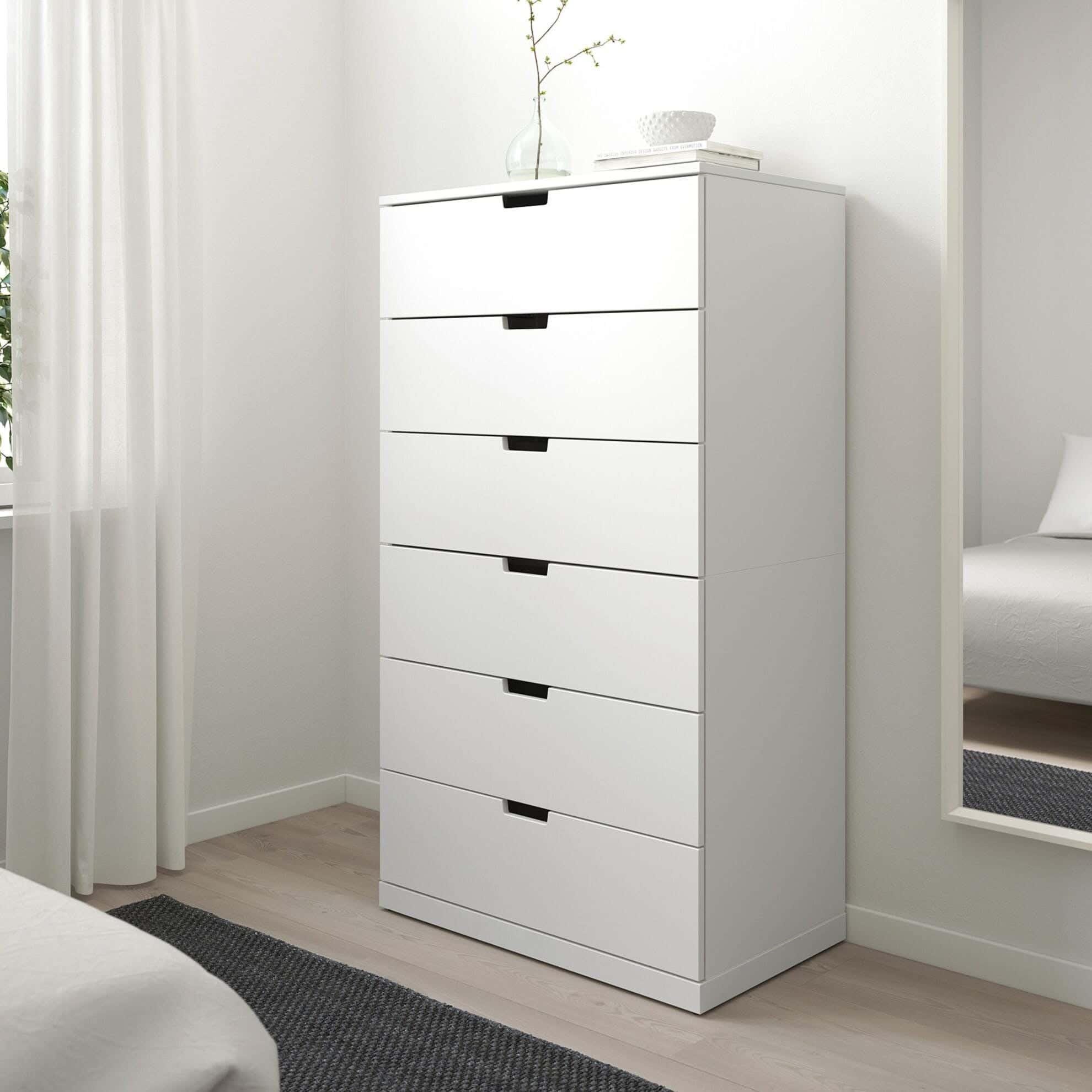 Modern Drawer Unit, 140x73x42 cm - White