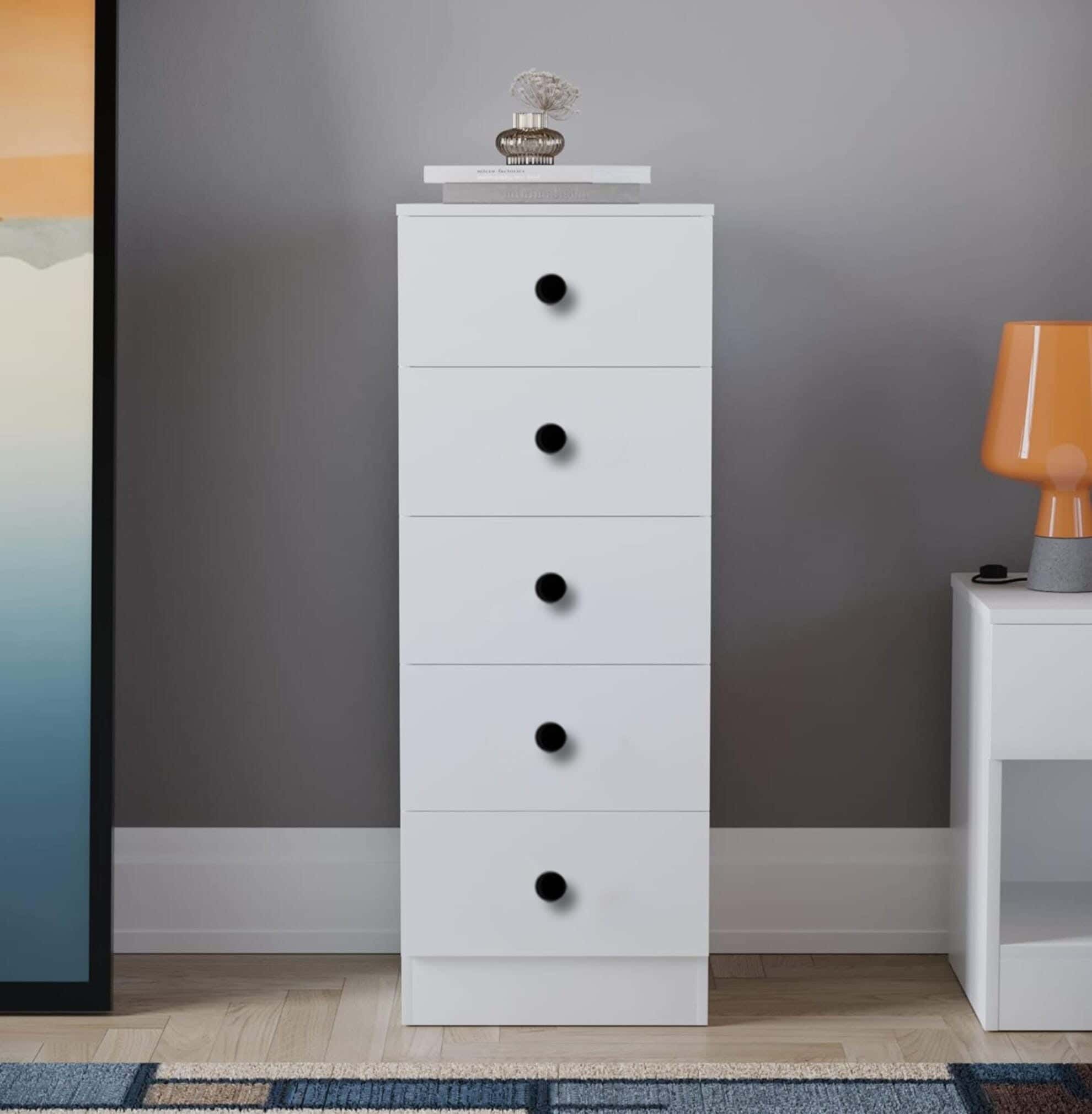 Modern Drawer Unit, 100x36x36 cm - White