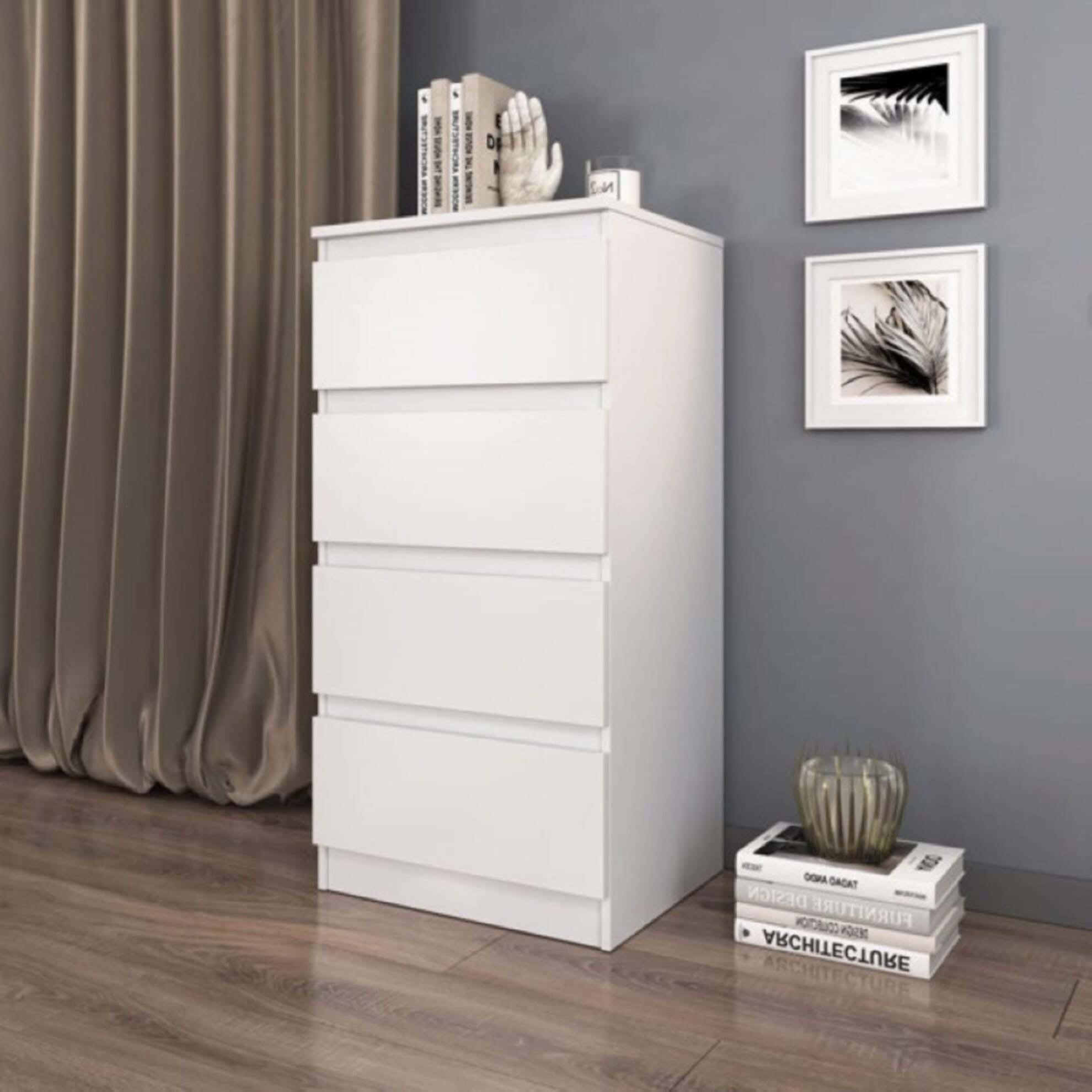Modern Drawer Unit, 85x40x36 cm - White