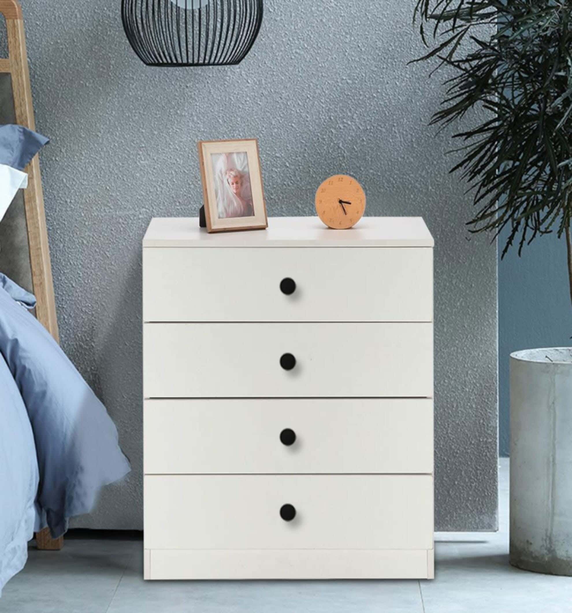 Modern Drawer Unit, 65x50x36 cm - White