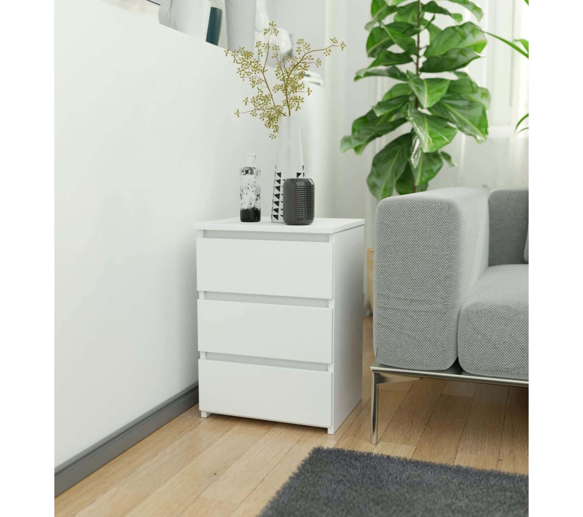Modern Drawer Unit, 60x40x36 cm - White