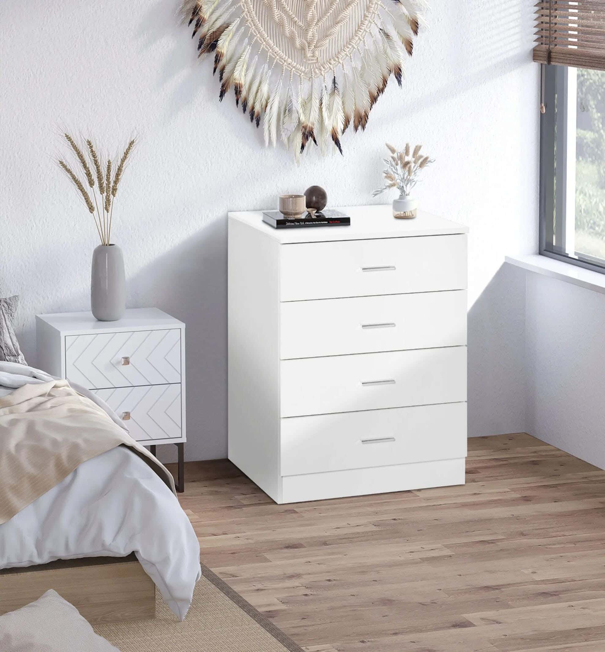 Modern Drawer Unit, 65x50x36 cm - White
