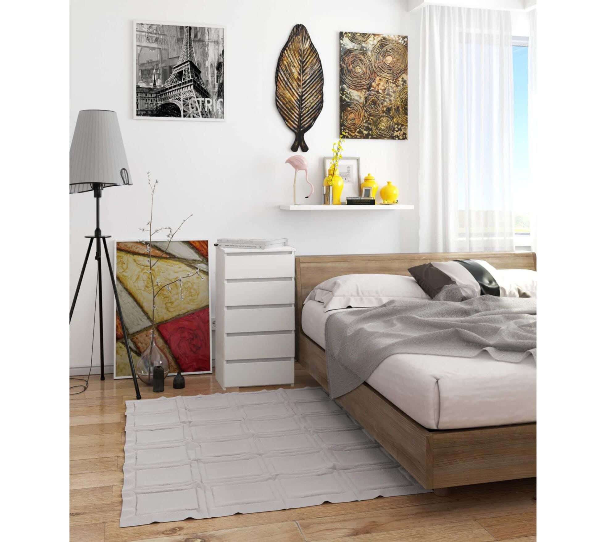 Modern Drawer Unit, 85x40x36 cm - White