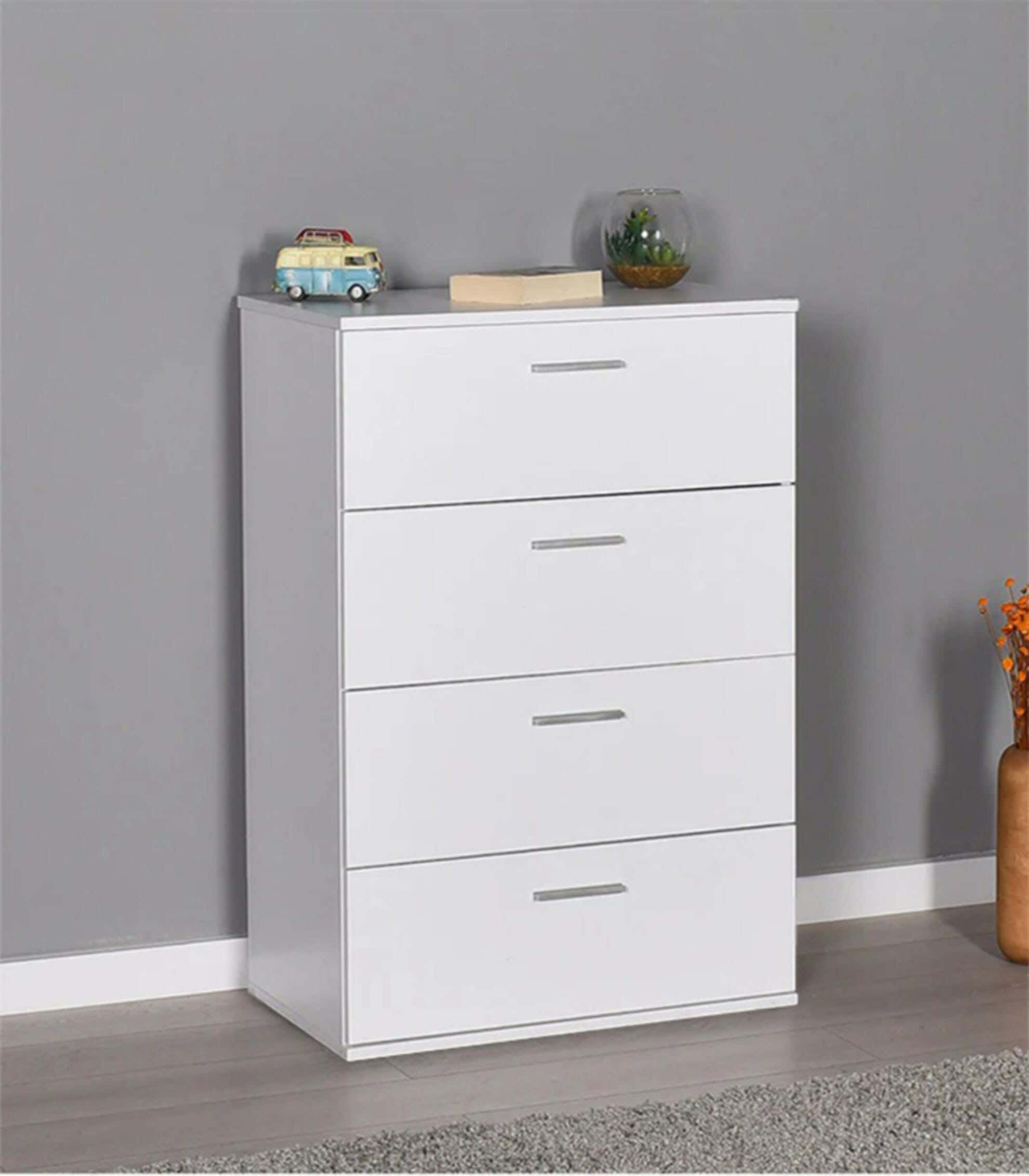 Modern Drawer Unit, 86x60x42 cm - White