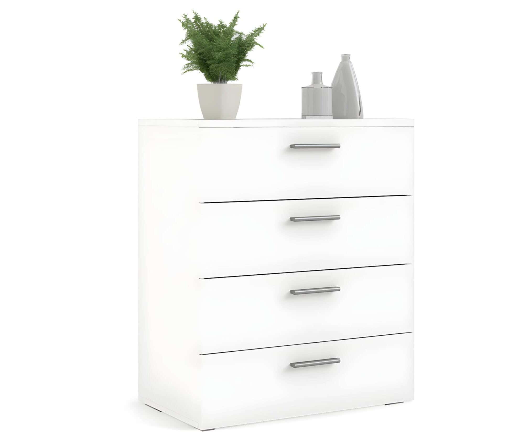 Modern Drawer Unit, 78x60x42 cm - White