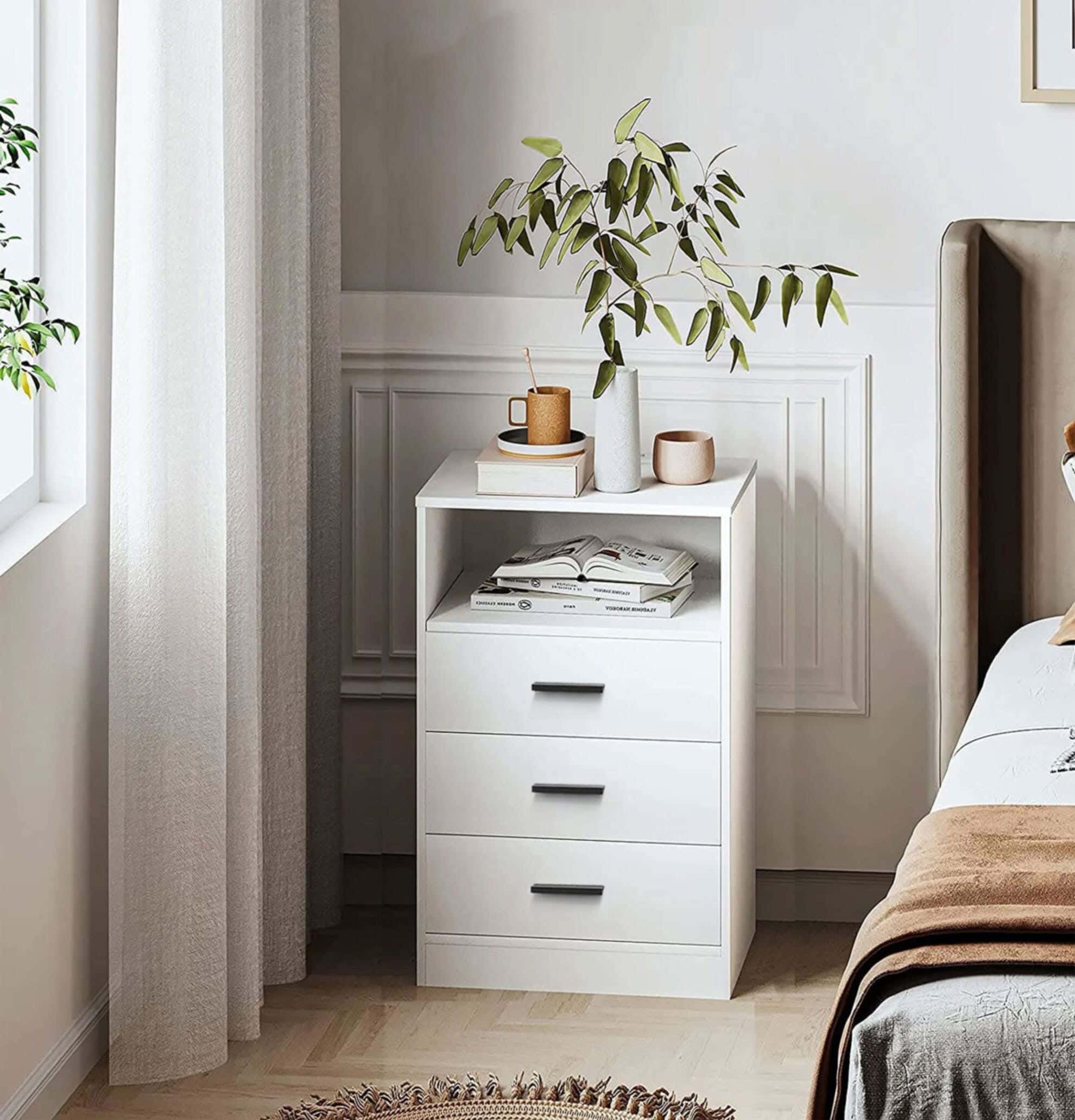 Modern Drawer Unit, 65x40x36 cm - White