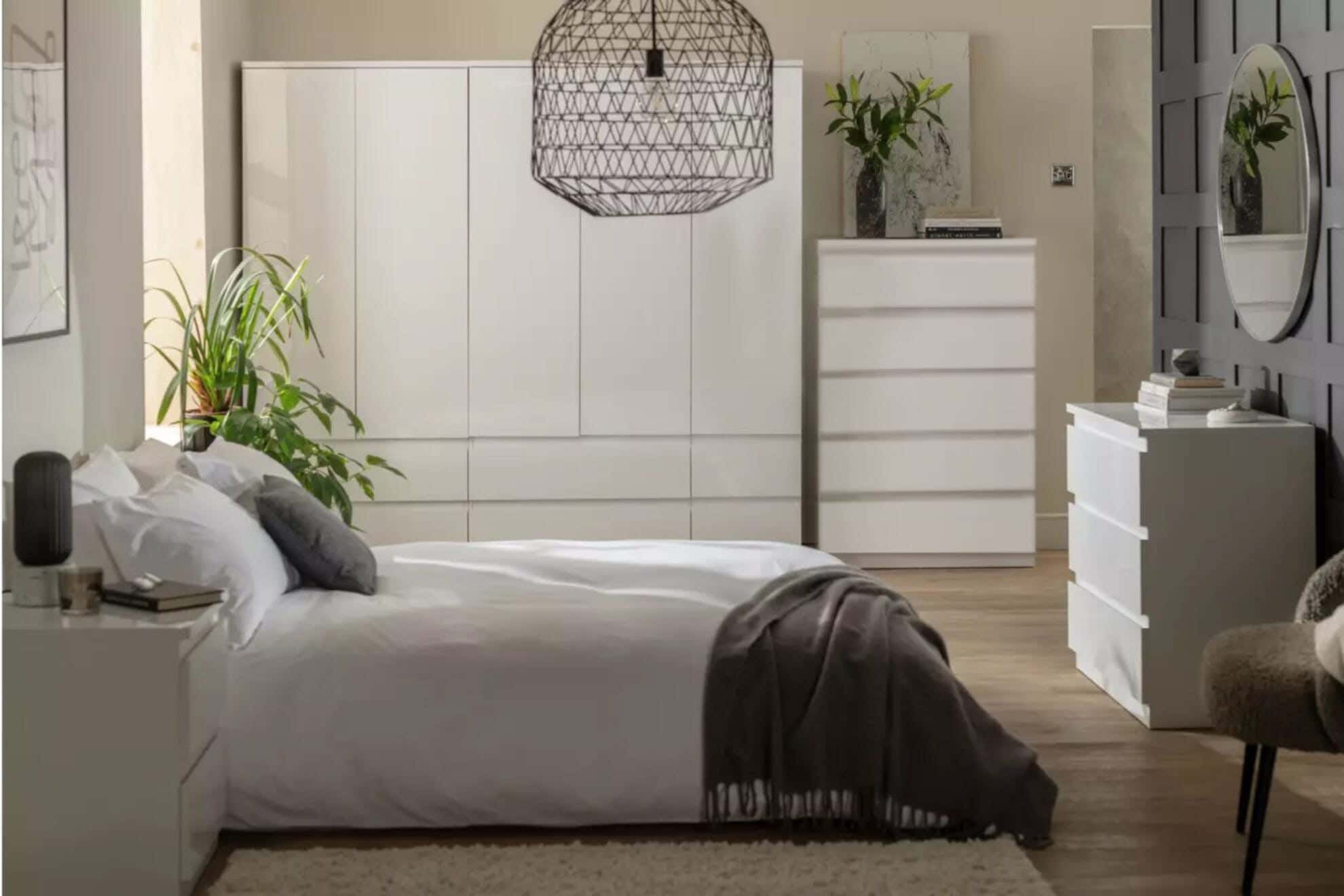 Modern Drawer Unit, 75x70x42 cm - White