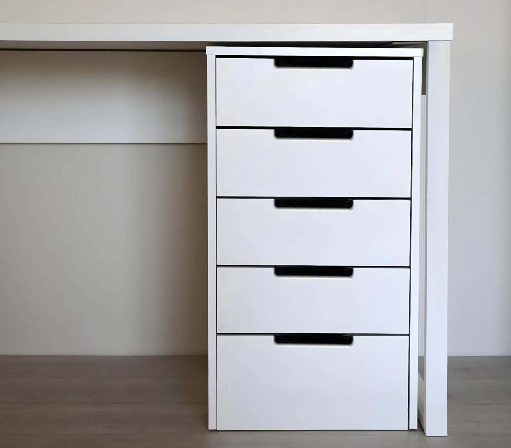 Modern Drawer Unit, 68x40x40 cm - White