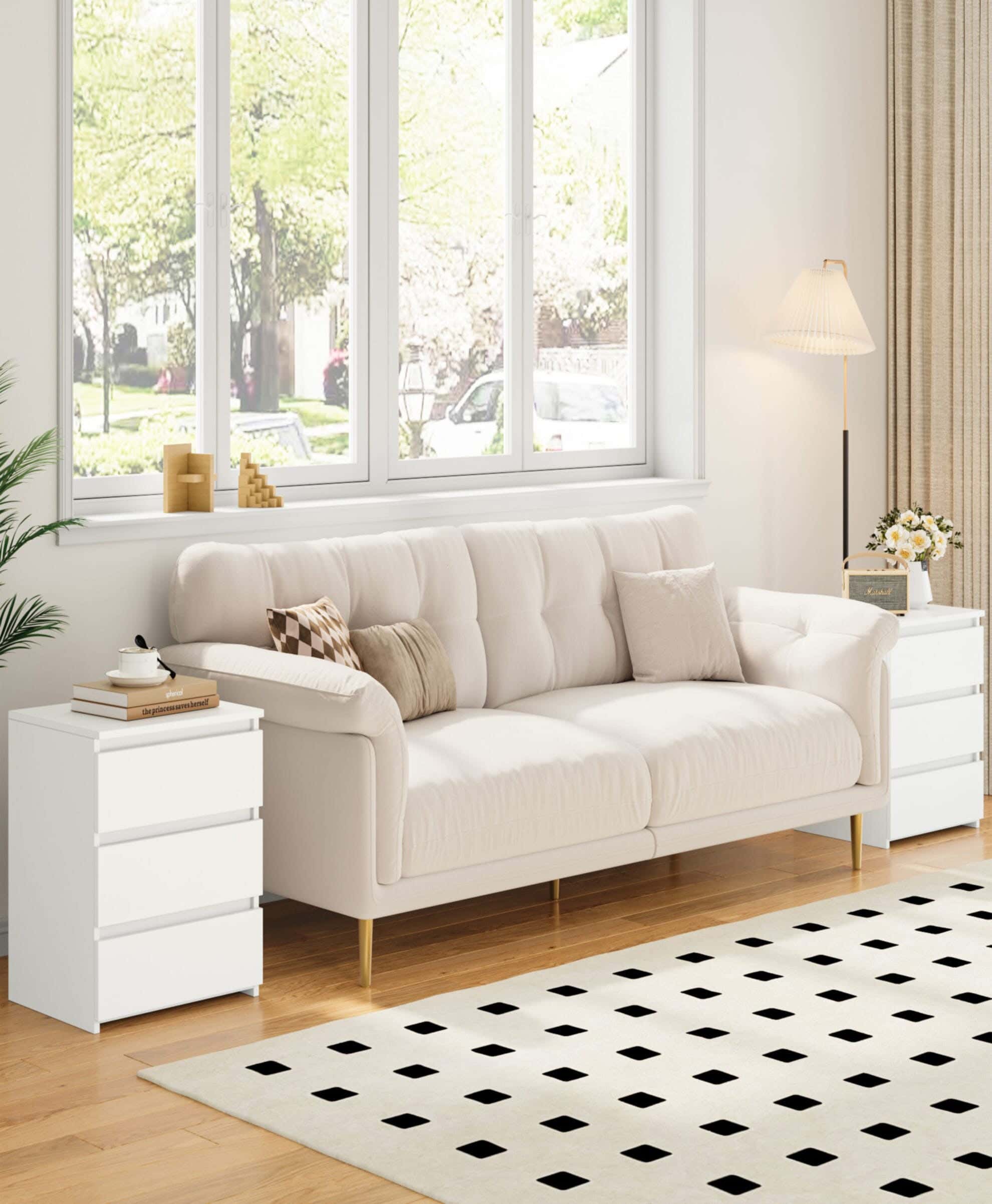 Modern Drawer Unit, 60x40x36 cm - White