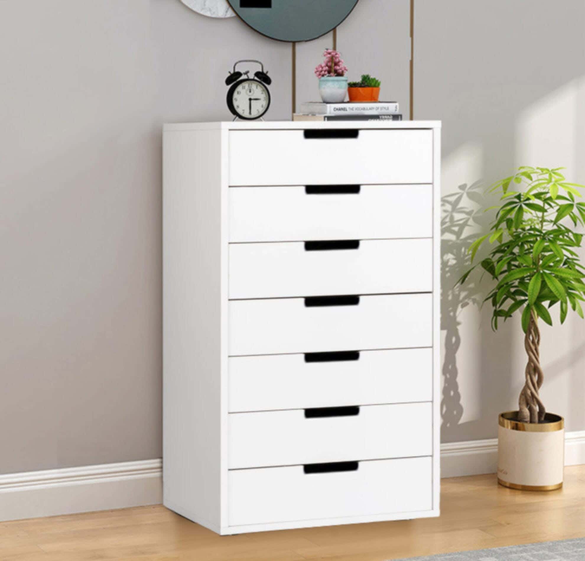 Modern Drawer Unit, 90x50x40 cm - White