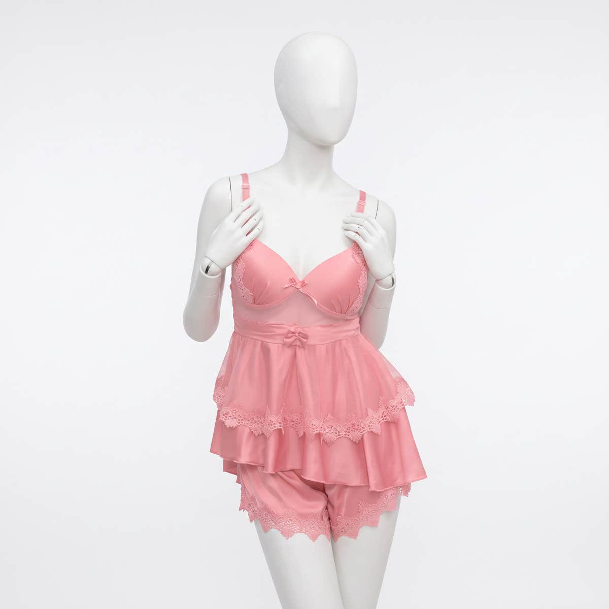 Women's Satin Set - Gamal Sons, Satin & Lace, 2-Piece