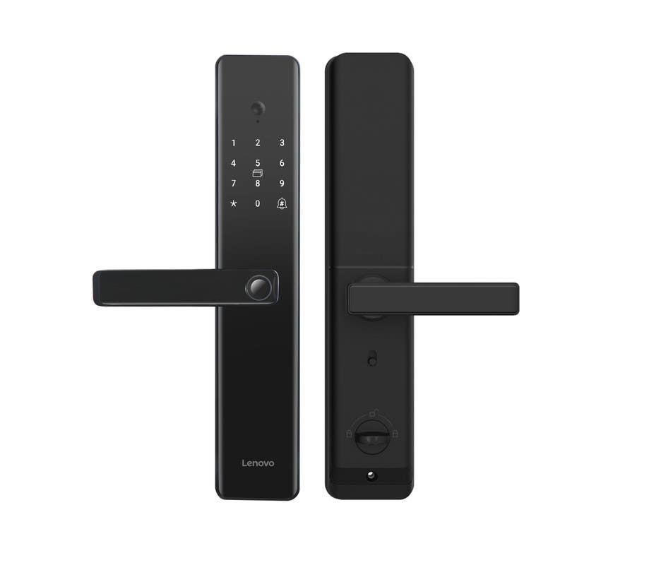 Lenovo E3 Pro Smart Lock, Fingerprint, Password, Emergency Key, Emergency Card - Black