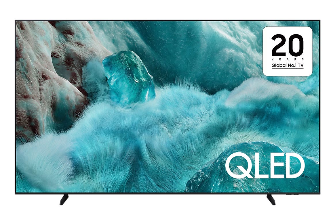 Samsung Smart TV, 85 inch, QLED, 4K UHD, with built-in receiver, QA85Q7F - Black