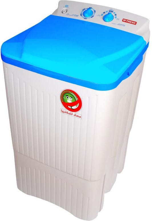 Fresh FWS1000NA Top Load jumbo Washing Machine With Single Tub, 10 kg - White Blue