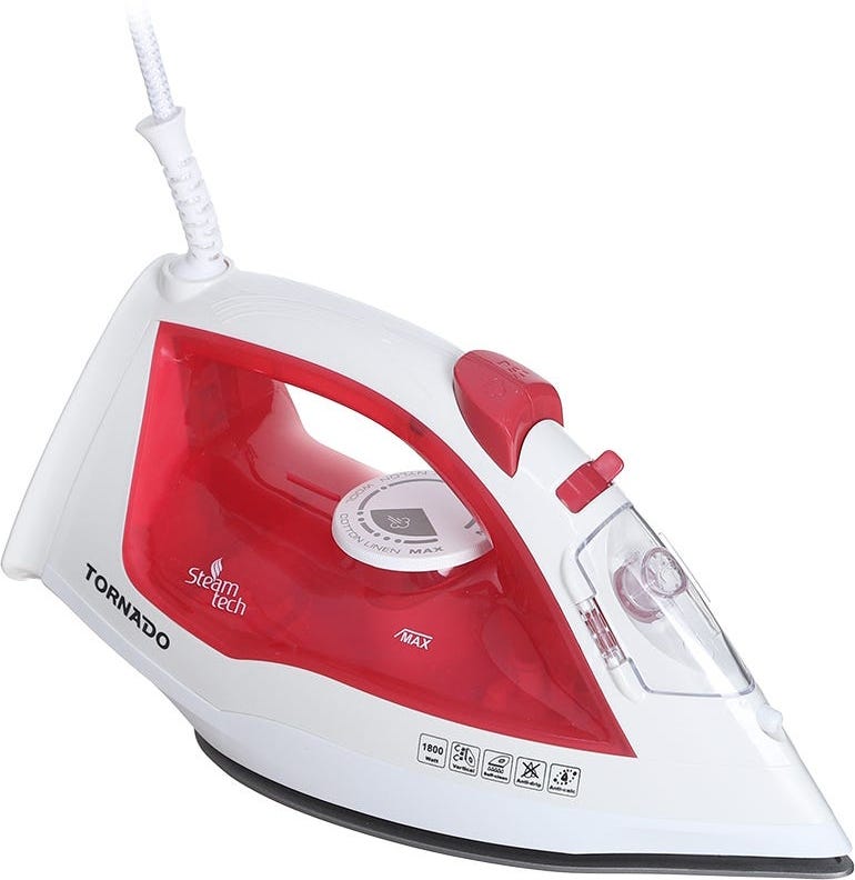 Tornado TST-1800 Steam Iron, 1800 watt - Red