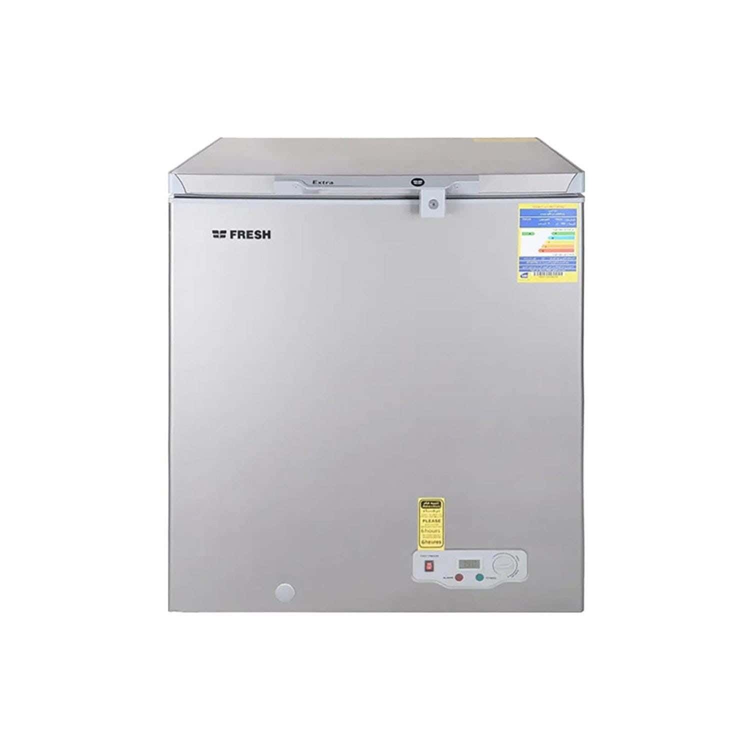 Fresh FDF-220 Horizontal Freezer, 165 Liter - Silver