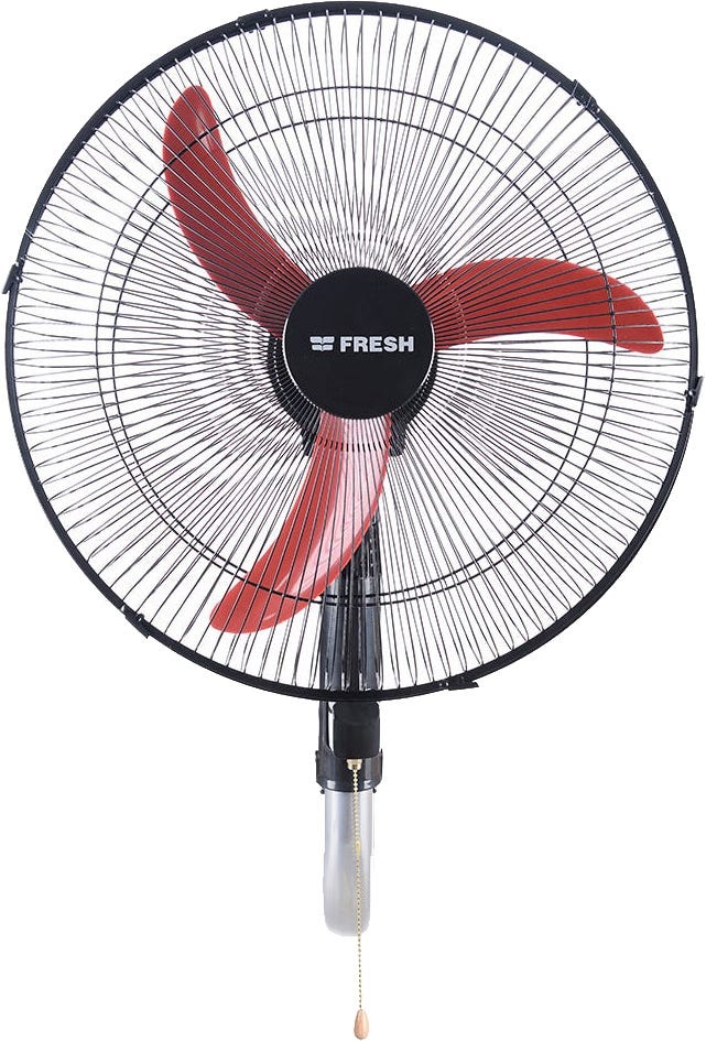 Fresh Shabah Wall Fan, 18 Inch, 3 Speeds - Multicolor