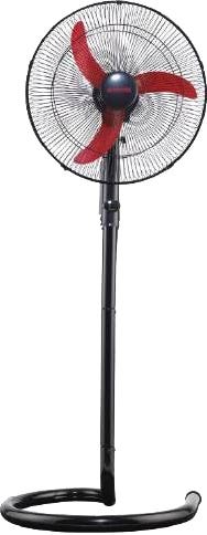 Fresh El-shabah Stand Fan, 18 Inch, 3 speeds - Red