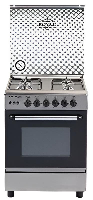 Royal R-2010279 Gas Cooker, 4 Burners, 60x60 cm - Silver