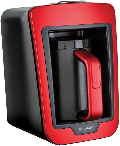 Tornado TCME-100 Turkish Coffee Machine, 735 watt - Black Red