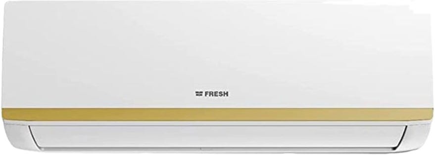 Fresh SFW24H/IP-AG-SFW24H/O-X4 Split Air Conditioner, Digital, 3 HP, Cooling / Heating - Off White