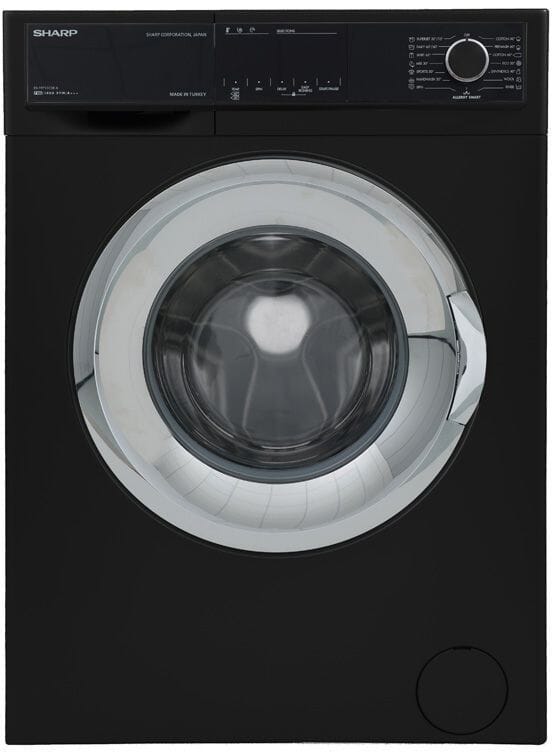 Sharp ES-FP710CXE-B Fully Automatic Washing Machine, 7 KG, 1000 RPM - Black