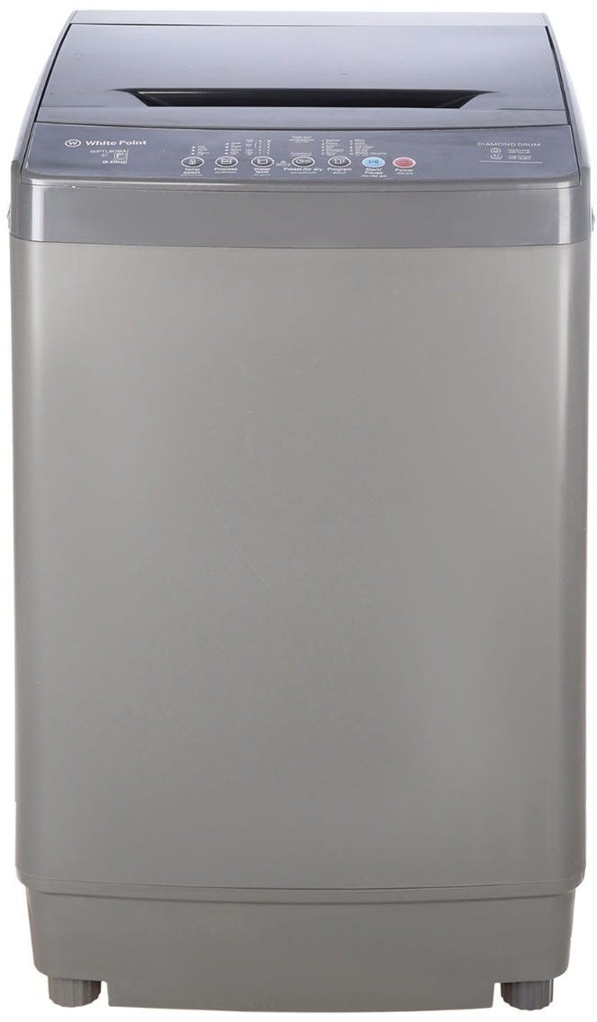 White Point WPTL9DBA Top Loading Automatic Washer, 9 kg - Dark Grey