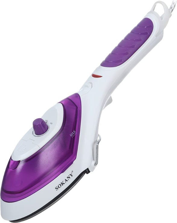 Sokany YG - 888 Hand Steam Iron, 1000 Watt - White Purple