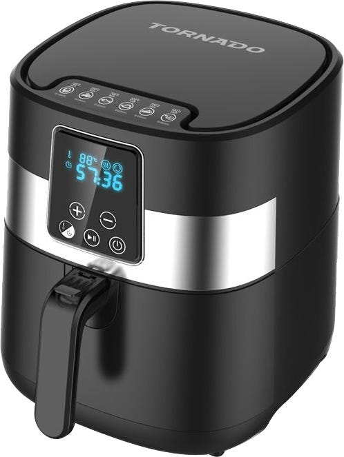 Tornado THF-133D Air Fryer,1300 watt, 3 Liter, with Digital Screen - Black