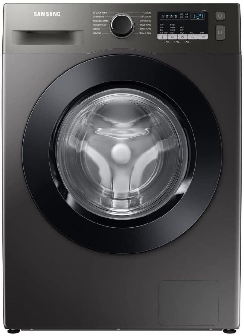 Samsung Automatic Washing Machine, 9 KG, with Inverter Motor, Digital Display, 1400 Spins, WW90T4040CX1 - Dark Silver