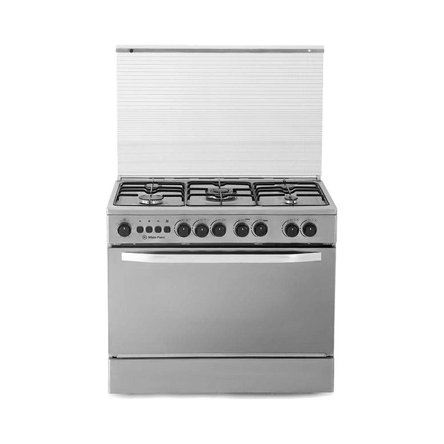 White Point WPGC9060XFSAM Gas Cooker, 5 Burners, 90×60 cm - Silver