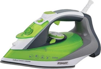 S Smart SSI616E Steam Iron, 2200 Watt - Green