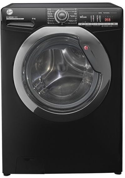 Hoover H3WS383TAC3B-ELA Full Automatic Washing Machine, 8 KG, 1300 RPM - Black