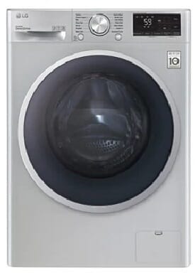LG F4R5TYGSL Full Automatic Washing Machine, 8 KG, 1400 RPM, Inverter Steam, Digital Screen - Silver