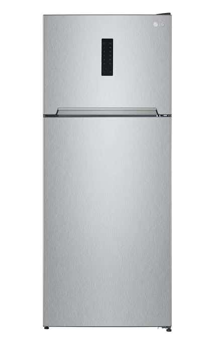 LG GTF402SSAN No Frost Refrigerator, 401 Liters, Digital Display - Silver