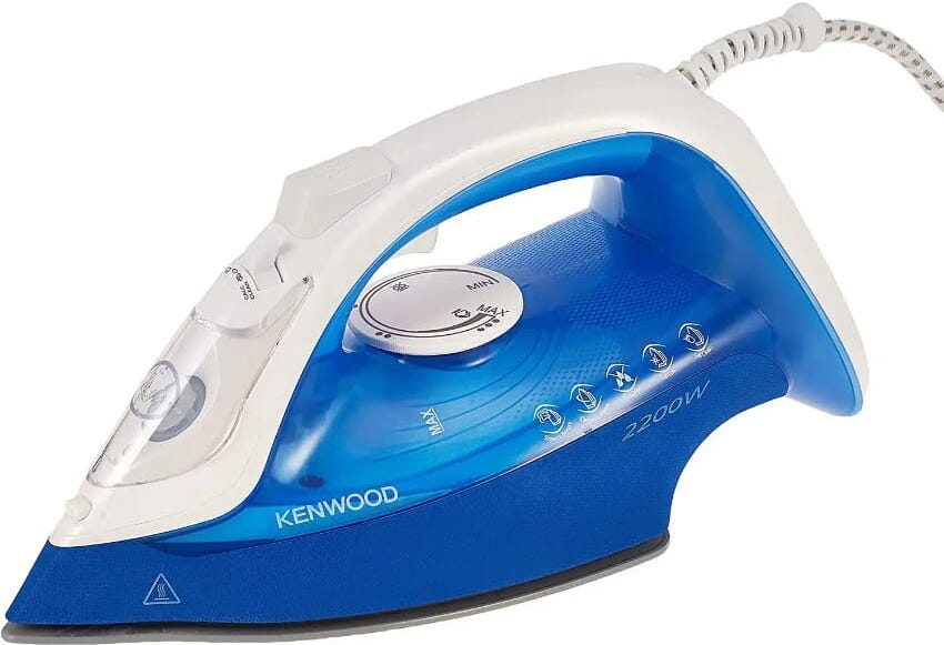 Kenwood STP60.000WB Steam Iron, 2200Watt, Ceramic Base - White Blue