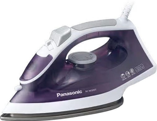 Panasonic NI-M300T Steam Iron, 1800 Watt - White Purple