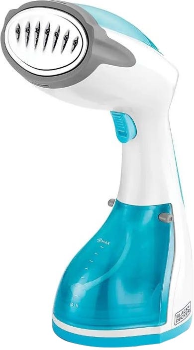 Black & Decker Hst1200 Steamer Iron, 1200 Watt, 260 Ml Capacity - White Turquoise