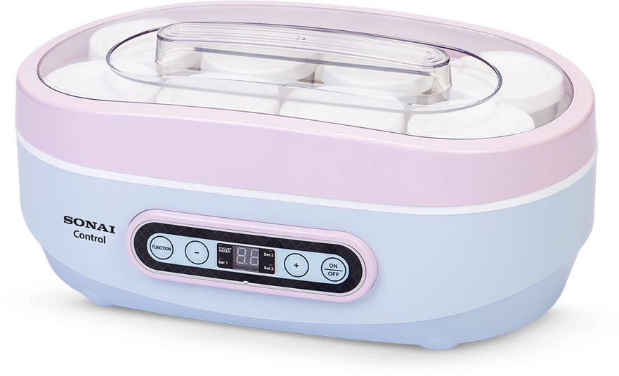 Sonai Yogurt Maker, 8 Cups, 20 Watt, MAR1070 - Light Blue Pink