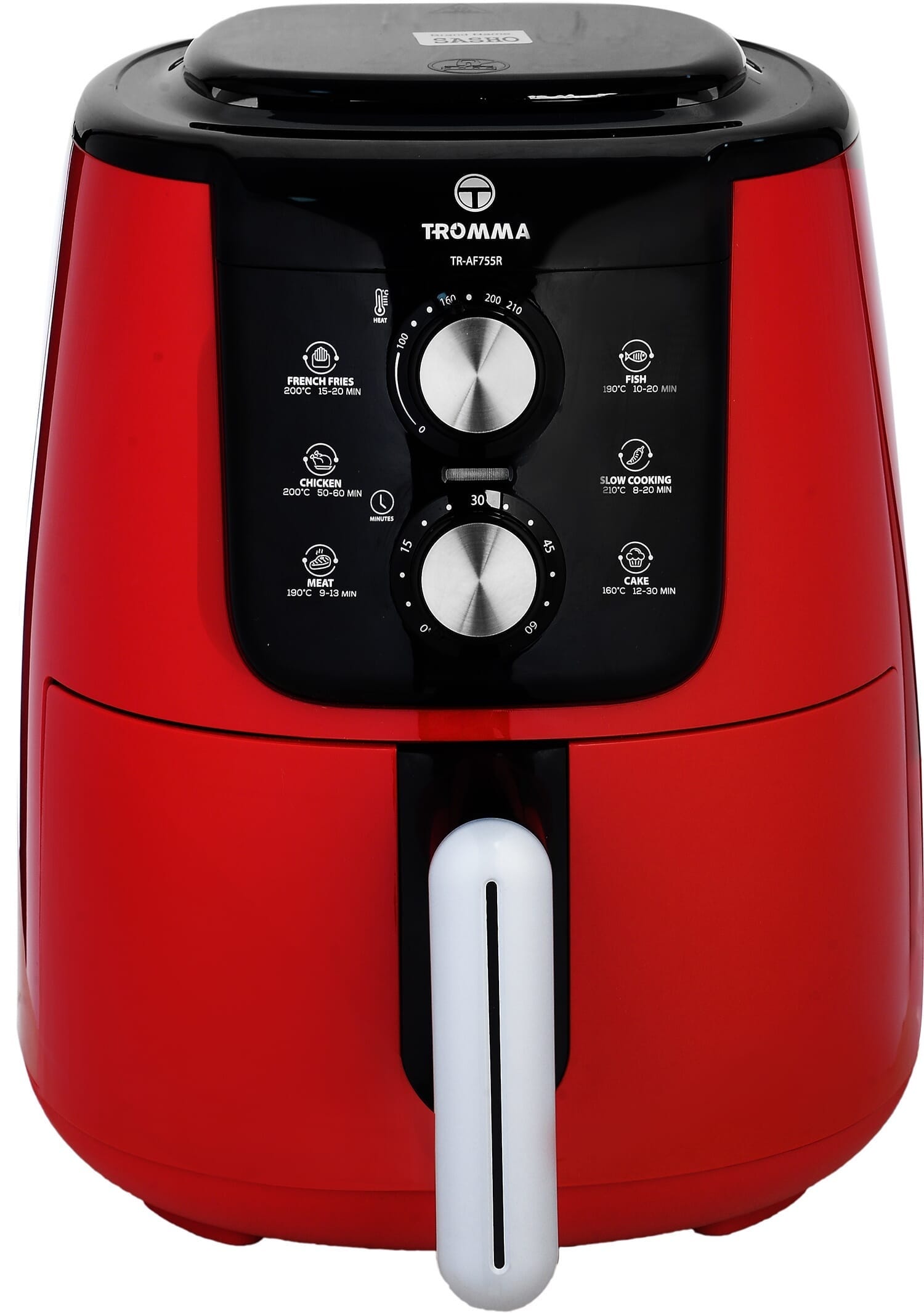 Tromma Tr-Af755C Electric Air Fryer, 1550 Watt, 4 Liters - Red White