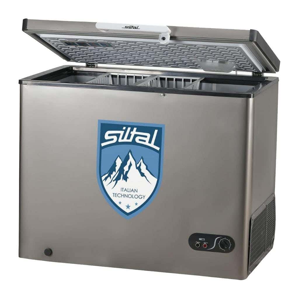 Siltal CF350, Horizontal Freezer, 350 Liters - Silver