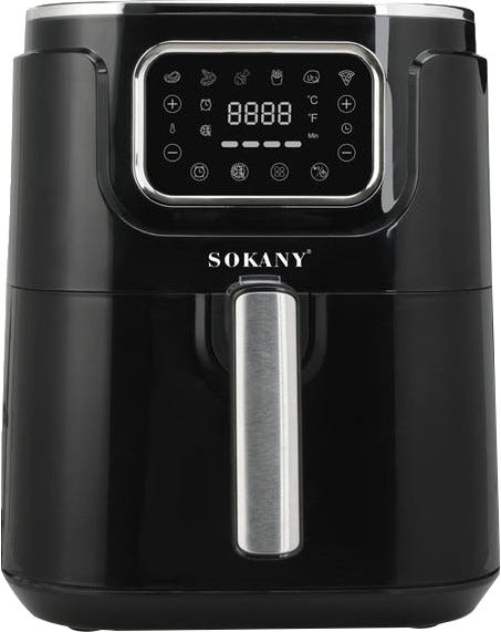 Sokany SK-8041 Essential Smart Air Fryer, 1450W - Black