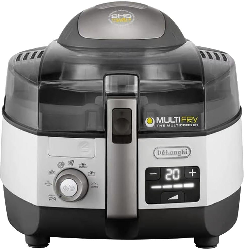 DeLonghi FH1396/1 Air Fryer, 2200 Watt, 1.7 Liter, Ceramic Burner - Black White