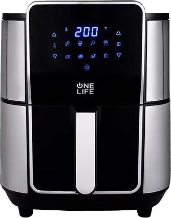 One Life HAF720BP Air Fryer, 7 Liter, 1800 Watt - Black