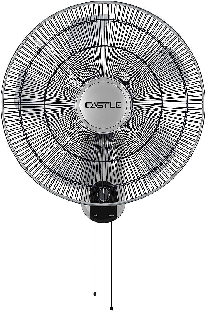 Castle FAW 1918 Wall Fan, 18 Inch, 3 Speeds - Grey